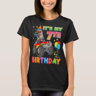 It's My 7th Birthday 7 Year Old Dinosaur Monster C T-Shirt