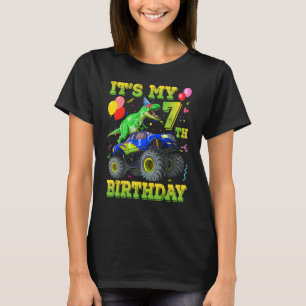 It's My 7th Birthday 7 Year Old Dinosaur Monster C T-Shirt