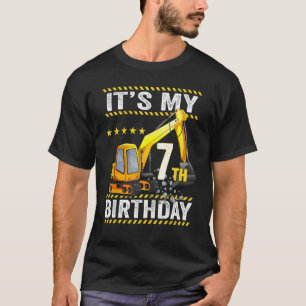 It's My 7th Birthday Boy Excavator Birthday 2015 Y T-Shirt