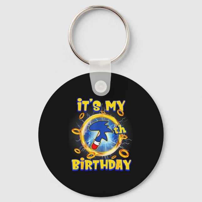 It's My 7th Birthday Boy Family Matching Party Fun Key Ring (Front)