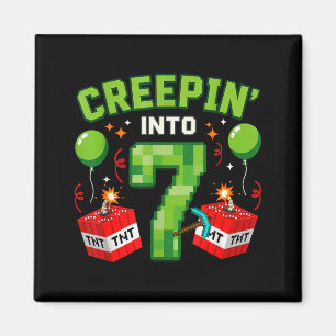 It's My 7th Birthday Boy Gamer Creen’ Into 7 Gamer Magnet