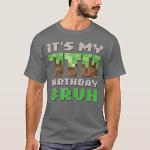 Its My 7th Birthday Bruh Piel Gamer 7 Bday Gaming T-Shirt