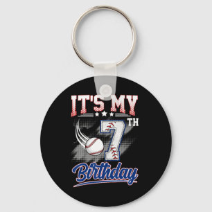 It's My 7th Birthday Bysebyll 7 Years Old Birthday Key Ring