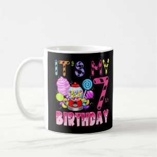 Its My 7th Birthday Candy Candyland Birthday Girl  Coffee Mug