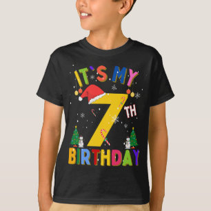 It's My 7th Birthday Christmas 7 Birthday Xmas Old T-Shirt
