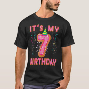 It's My 7th Birthday Doughnut Happy 7 Years Old Gi T-Shirt