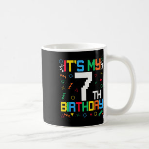 It's My 7th Birthday Gamer Kids Video Game Birthda Coffee Mug