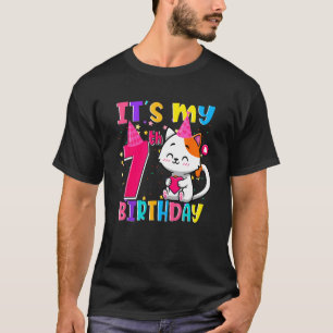 It's My 7th Birthday Gifts 7 Year Old Girl Funny C T-Shirt