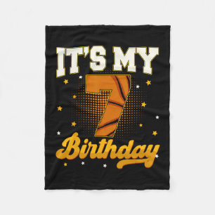 Its My 7th Birthday Sketll Boy 7 Years Old Gifts T Fleece Blanket