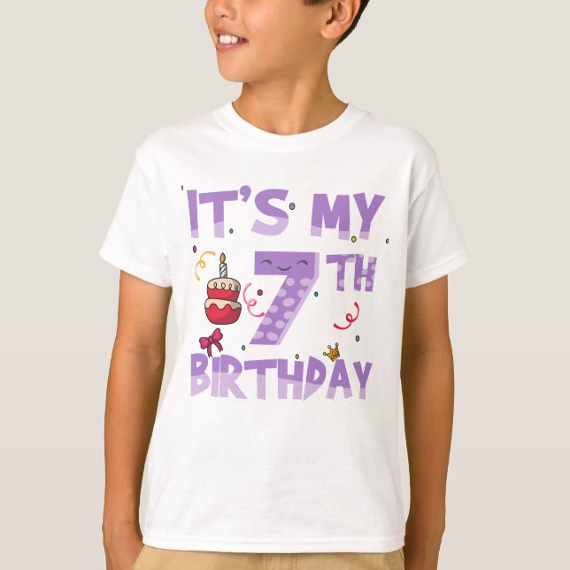 It's My 7th Birthday T-Shirt (Front)