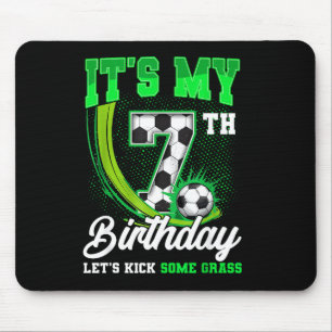 Its My 7th Soccer Birthday Boy Funny 7 Year Old Bd Mouse Mat