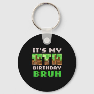 Its My 8th Birthday Bruh Xel Gamer 8 Bday Gaming B Key Ring