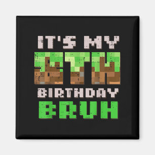 Its My 8th Birthday Bruh Xel Gamer 8 Bday Gaming B Magnet