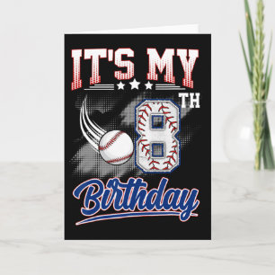 It's My 8th Birthday Bysebyll 8 Years Old Birthday Card