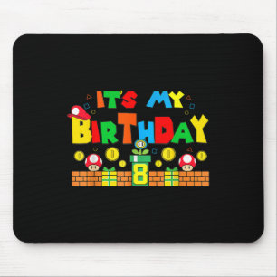 Its My 8th Birthday Game Gaming Dad And Mum Family Mouse Mat