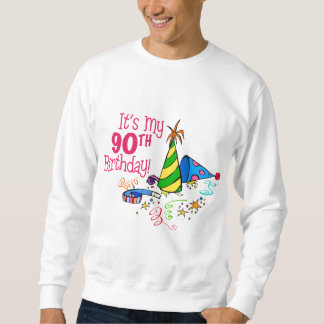It's My 90th Birthday (Party Hats) Sweatshirt