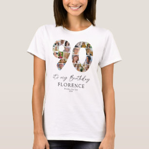 It's My 90th Birthday Personalised Photo T-Shirt
