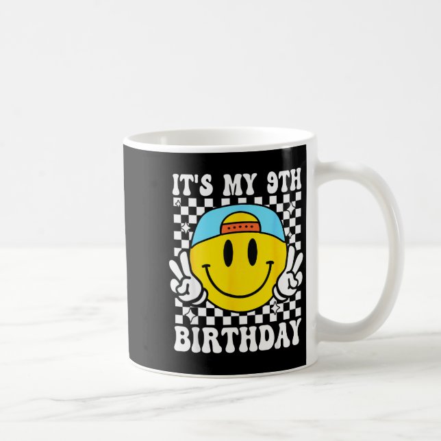 It's My 9th Birthday 9 Years Old Boys Bruh I'm 9 N Coffee Mug (Right)
