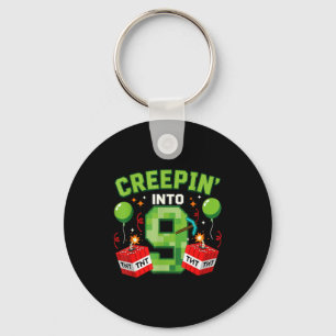 Its My 9th Birthday Boy Gamer Creepin’ Into 9 Game Key Ring