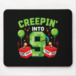 Its My 9th Birthday Boy Gamer Creepin’ Into 9 Game Mouse Mat
