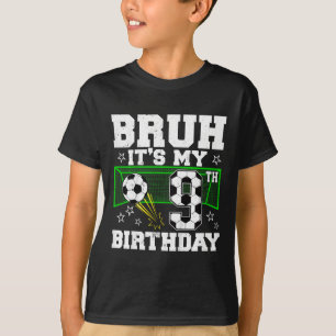It's My 9th Birthday Boy Soccer 9 Years Old  T-Shirt