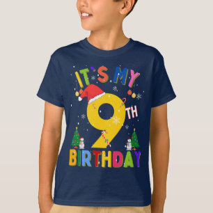 It's My 9th Birthday Christmas 9 Birthday Xmas Old T-Shirt