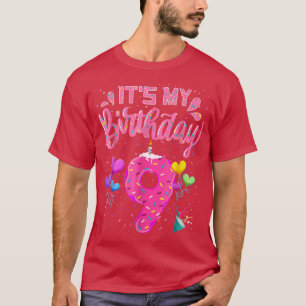 It's My 9th Birthday Doughnut Happy 9 Years Old Gi T-Shirt