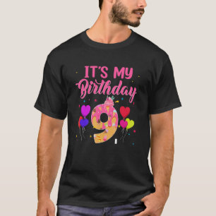 It's My 9th Birthday Ice Cream Sweetie 9 Year Old T-Shirt
