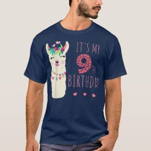 Its My 9th Birthday Nine Year Old Girl Birthday Cu T-Shirt