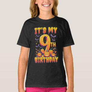 It's My 9th Birthday Party 9 Year Old Kids T-Shirt