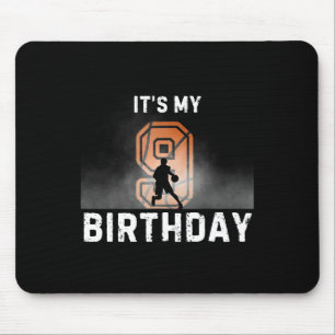 It's My 9th Birthday Sketll Party Sketll Birthday  Mouse Mat