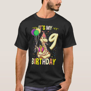 Its My 9th Birthday Snake Reptile T-Shirt