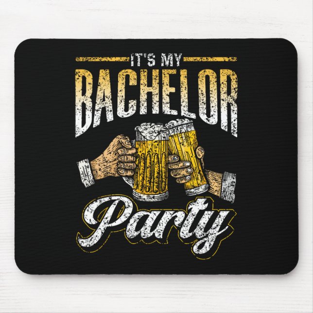 It's My Bachelor Party Bride Groom Team 1  Mouse Mat (Front)