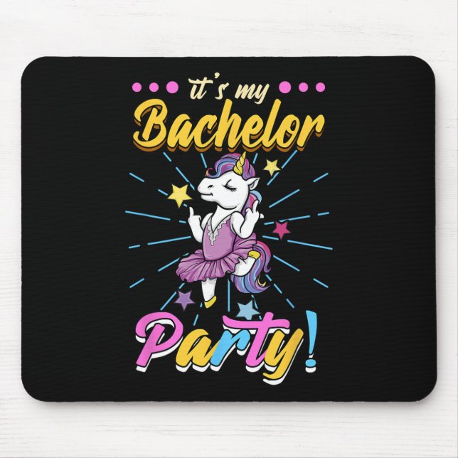 Its My Bachelor Party Groom 1  Mouse Mat (Front)