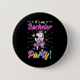 Its My Bachelor Party Groom  6 Cm Round Badge