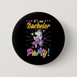 Its My Bachelor Party Groom 6 Cm Round Badge