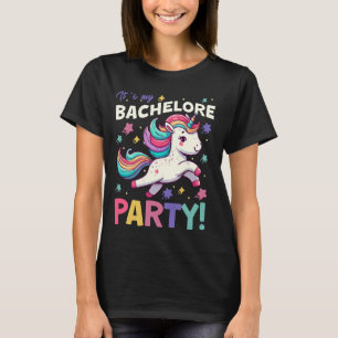 It's My Bachelor Party Groom Funny Unicorn Tee Sta