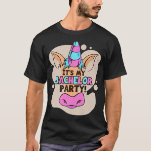 Its My Bachelor Party Unicorn Ring Marriage Relati T-Shirt