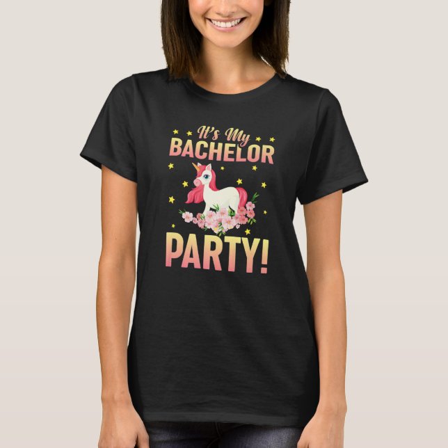 It's My Bachelor Party Wedding Groomsmen  Bridal M T-Shirt (Front)