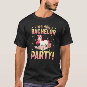 It's My Bachelor Party Wedding Groomsmen Bridal M T-Shirt