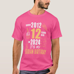 It's My Beddian Birthday Born 2012 12 Years Old In T-Shirt