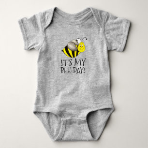 It's My Bee-Day Birthday Bumblebee Bumble Bee Bday Baby Bodysuit