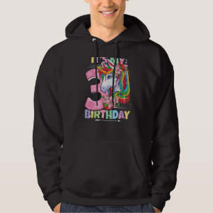 It's My Birthday 3rd Birthday Girl 3 Years 2019 Un Hoodie