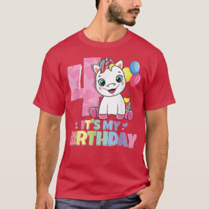 It's my birthday 4th birthday girl 4 years 2018 un T-Shirt