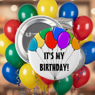 It's my birthday balloons button   Custom badge