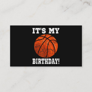 It's My Birthday Basketball Lover Gift Vintage Ret Business Card