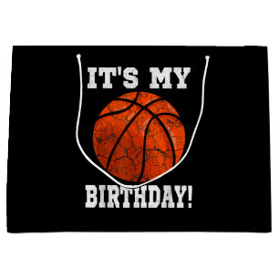 It's My Birthday Basketball Lover Gift Vintage Ret Large Gift Bag