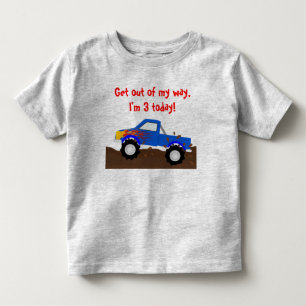It's My Birthday Blue Monster Truck Toddler T-Shirt