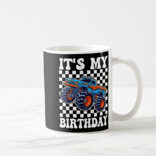It's My Birthday Boy Monster Truck Bday Party Kids Coffee Mug