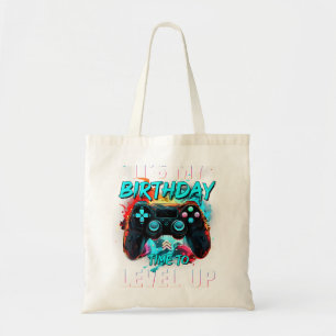 It'S My Birthday Boy Time To Level Up Video Game Tote Bag